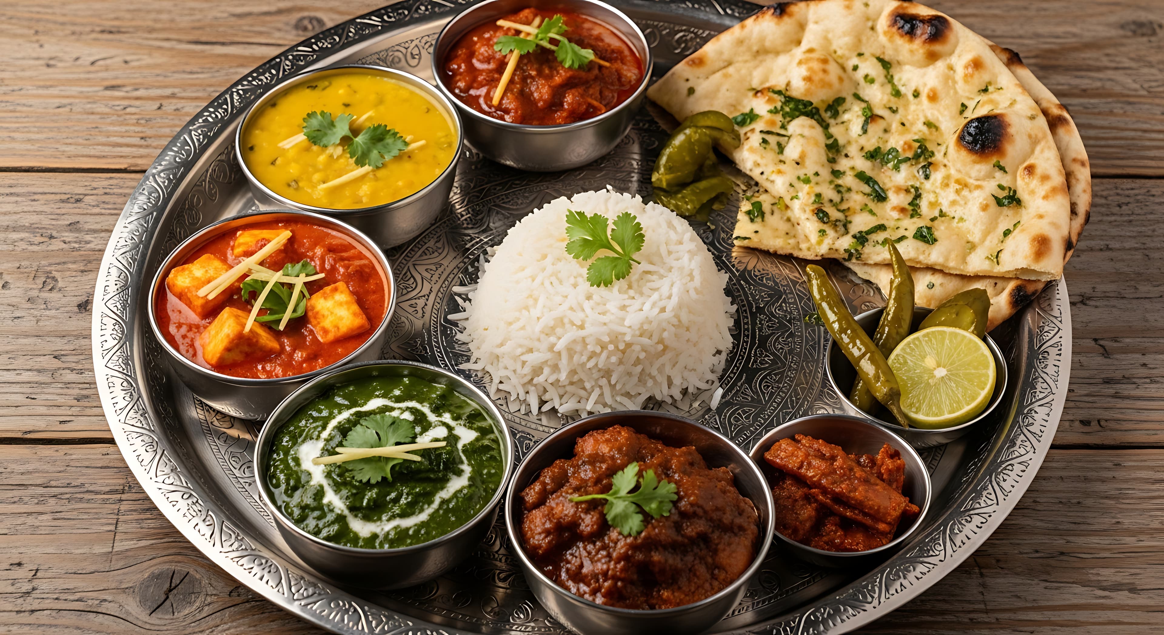 Premium Indian thali